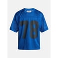 thumbnail image 5 of No Boundaries Graphic Boxy Fit Mesh Jersey Style Shirt, Men's XS-5XL, 5 of 5