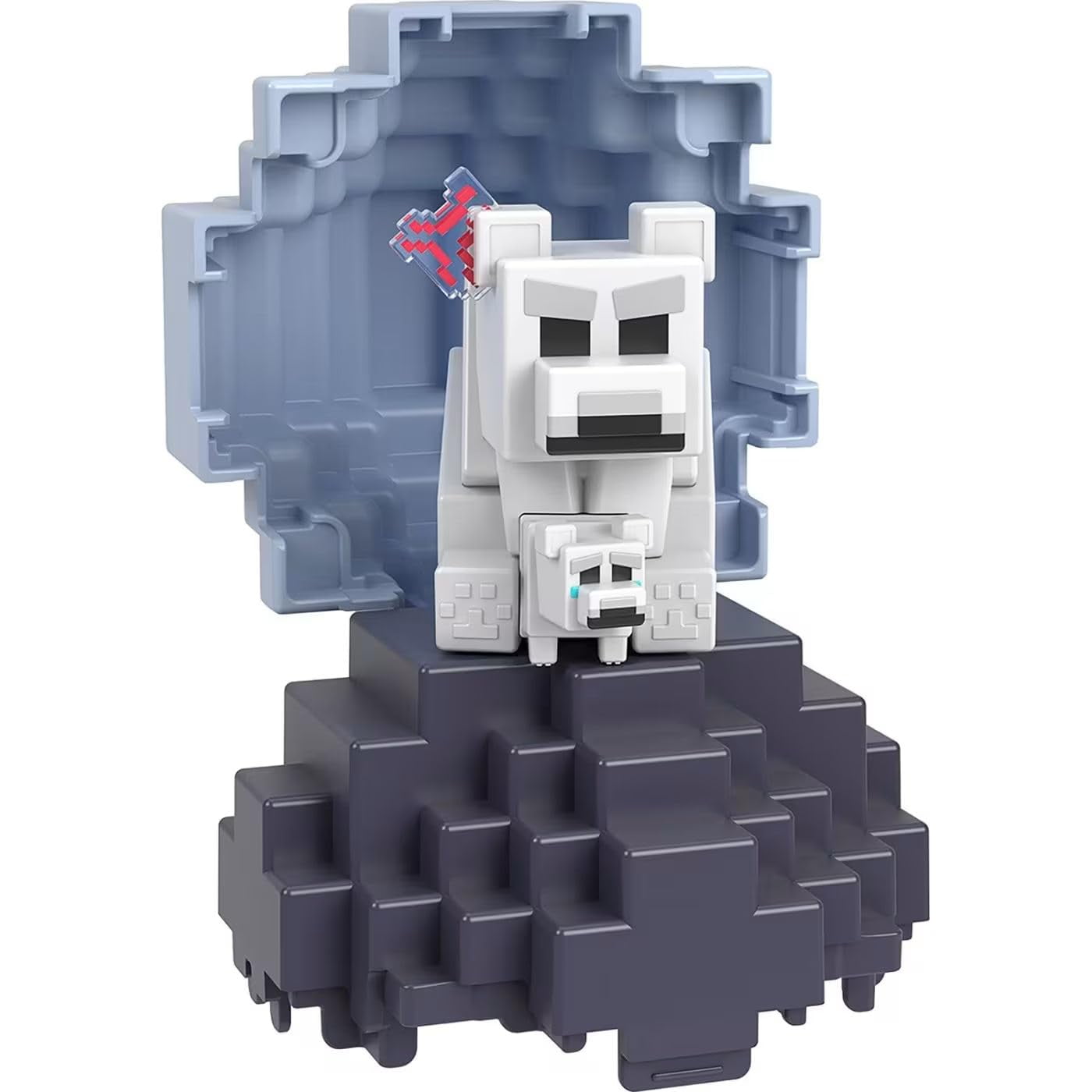 Minecraft Mini Mode Snow Spawn Eggs, Collectible Mini Figures 6-Pack Bundle