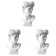 thumbnail image 1 of Portalápices Resina David Retrato Estatua Maquillaje Pincel Almacenamiento Maceta (M) 3 Piezas, 1 of 6