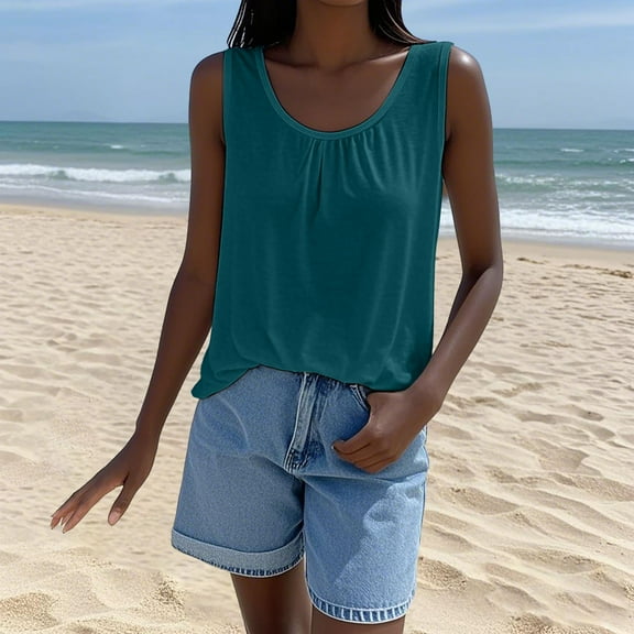 Womans Tank TopsSexy Loose Fit Sleeveless Vest – Lightweight Comfortable Casual Tank Top