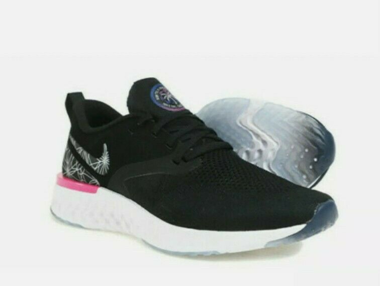 Nike Men's Odyssey React 2 Flyknit Black/Black Mesh Running Shoes AT9975-002  Size 11.5 M US - Walmart.com