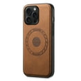 thumbnail image 2 of Compatible with MagSafe for iPhone 16 Pro Max Case, Slim Classic PU Leather Protective Shockproof Magnetic Back Design Vintage Anti-Scratch Phone Cover for iPhone 16 Pro Max Case, Brown, 2 of 5