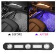 thumbnail image 4 of Kit de tira de luces LED para parte inferior del asiento, luz decorativa Interior del coche con efecto estrella, 4 Uds., 4 of 12
