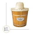 Nostalgia 4Quart Electric Wood Bucket Ice Cream Maker