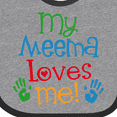 thumbnail image 4 of Inktastic My Meema Loves Me Boys or Girls Baby Bib, 4 of 4