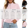 thumbnail image 3 of Ashyfjp Zip Up Jackets for Women Casual Solid Color Long Sleeve Mock Neck Lightweight Track Jacket, Size (S-XXL), 3 of 5
