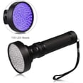 thumbnail image 2 of Linterna ultravioleta FloreceBien con 100 LED, luz ultravioleta para detector de manchas de orina de mascotas, color negro, 2 of 5