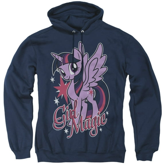My Little Pony TV Girl Magic Adult Pullover Hoodie Sweatshirt Navy