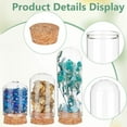 thumbnail image 4 of 24Pcs 3 Size Small Glass Display Dome Cloche Glass Display Dome with Cork Base Cloche Bell Jar Dome for Doll House Container Anniversary Party Favor Decoration, 4 of 6