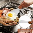thumbnail image 5 of Plancha Spatula, Plancha Scraper Crepe Spatula Grill Spatula Plancha Scraper Espátula de acero inoxidable Barbacoa Espátula para asar carne Teppanyaki Parrilla Hamburguesa y limpieza Filete Barbacoa Placa Ormromra BST3055916, 5 of 5