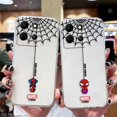 thumbnail image 2 of Clear Phone Case For Infinix NOTE 10 11 12 30 SMART 4 5 6 7 ZERO CAMON 19 20 PRO Case Shell Cartoon Marvel Spider-Man Spider Web, 2 of 5