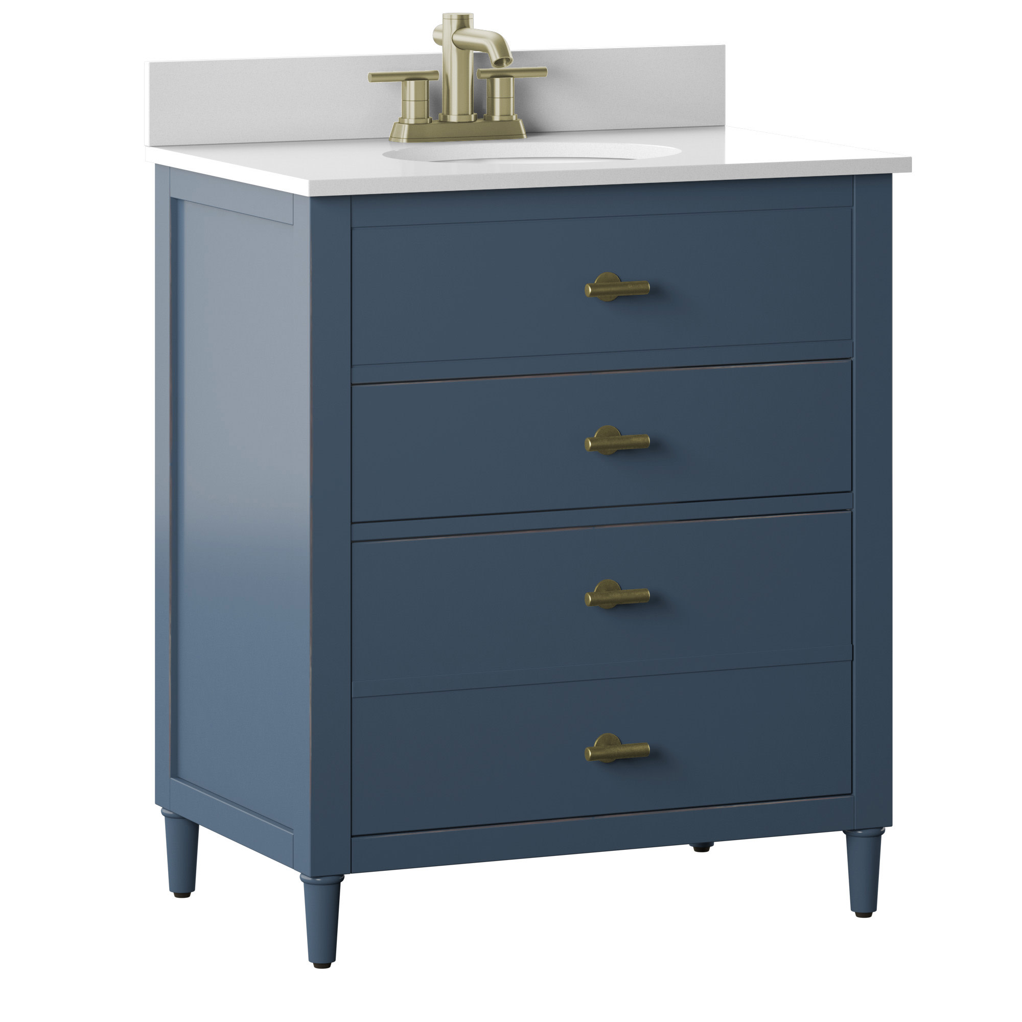 Twin Star Home 30" Single Bathroom Vanity , Franklin Blue