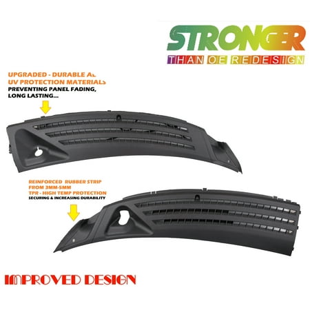 CF Advance For 04-08 Ford F-150 06-07 Lincoln Mark LT Left and Right Outer Exterior Windshield Window Wiper Cowl Cover Panel Set of 2pcs 2004 2005 2006 2007
