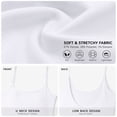 thumbnail image 4 of Women's Low Back Cami Tank Top Spaghetti Strap Scoop Neck Soft Stretchy Fitted Crop Layering Camisole for Daily Casual Wear, 4 of 7