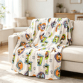 thumbnail image 4 of Halloween Plush Throw Blanket, Velvet Soft Oversized Fall Blanket with Cute Cartoon Character Design, Cozy Warm Lightweight Blanket for Sofa, Bed and Home Seasonal Decor, 4 of 4