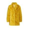 thumbnail image 3 of APPARIS Womens Yellow Faux Fur Button Down Winter Jacket Coat M, 3 of 3