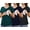 2-Blue/Green/Gray (3pack), variant on Beaisland Maternity Shirts Short Sleeve Nursing Tops, 3-Pack