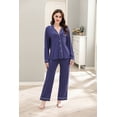 thumbnail image 4 of RH Women Pajamas Set Button Down Sleepwear Long Sleeve Nightwear Long Pants Pj Set S-XXL RHW4013, 4 of 7