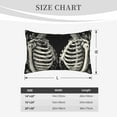 thumbnail image 4 of Fuzoiu Skeletons Love Flowers Print Fuzzy Pillowcases, Super Soft Pillow Case Cover with Zipper for Bedroom, Sofa, Couch,Cozy Pillow Shams for All Seasons-16"x24", 4 of 6