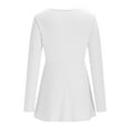 thumbnail image 6 of biudgviw Womens Shirts Dressy Casual Long Sleeve Tops Elegant Lightweight Front Knotted V Neck Blouses Going Out Outfits, 6 of 7