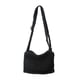 thumbnail image 4 of Bolso de hombro de mujer a la moda con cierre de cremallera y correa ajustable para el hombro. Negro, 4 of 8