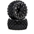 thumbnail image 2 of Duratrax FAZE ST 2.8 Mounted F/R C2 .5 Offset Black 2 DTXC5563 RC Tire, 2 of 2
