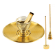 thumbnail image 1 of "Quemador De Incienso Palo Santo Porta Incienso Con Cenicero Dorado ", 1 of 5