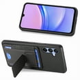 thumbnail image 5 of SaniMore for Samsung Galaxy A15 Case, PU Leather Carbon Fibre Anti-scratch Adjustable Stand Card Slots [RFID Blocking] Shockproof Anti-fall Anti-fingerprint Wallet Shell for Men Women, Black, 5 of 10