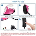 thumbnail image 4 of HIBIBUD Mini Heat Press Machine,Portable Electric Iron With Silicone Heat Insulation Pad,Small Travel Iron With Charging Base For DIY Craft Projects Clothes, 4 of 7