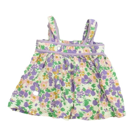 

Pre-owned Siaomimi Girls Purple Floral Blouse size: 18 Months