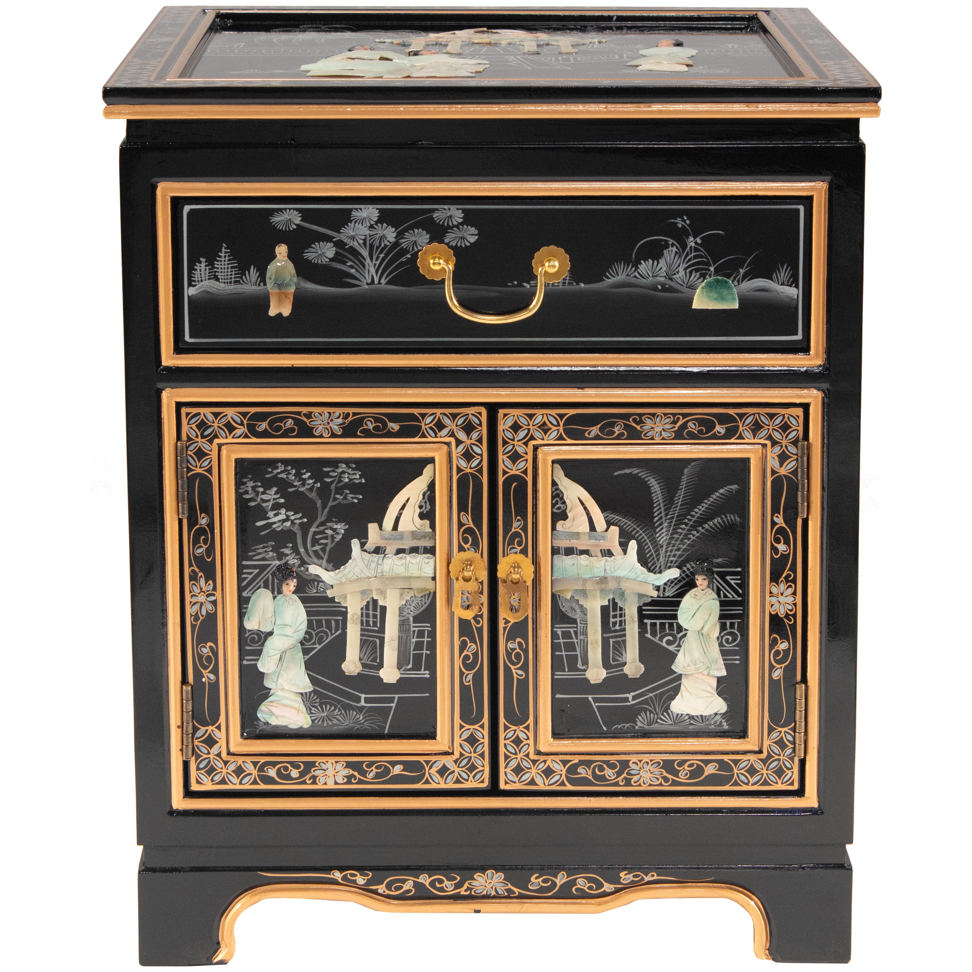 black oriental side table