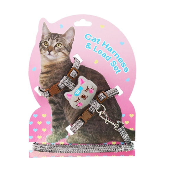 Walbest Cat Harness and Leash for Walking, Escape Proof Soft Adjustable Vest Harnesses for Cats, Easy Control Breathable Cute Jacket