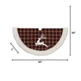 thumbnail image 2 of Gerson Company 48-In D Buffalo Plaid Tree Skirt w/ Deer, 2 of 2