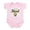 Petal Pink, variant on CafePress - Stud3 Body Suit - Baby Light Bodysuit, Size Newborn - 24 Months