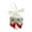 White, variant on Easter Eggs​ Elegant Colorful Diamonded Hanging Egg, Gold Trim Fringe Details, White Ribbon Loop Display, Holiday Tree Door Accent