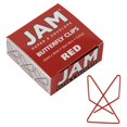 thumbnail image 1 of Jam Paper Clips De Mariposa Coloridos - Abrazaderas De Papel Rojas - Paquete De 15, 1 of 5