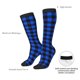 thumbnail image 4 of Balery Buffalo Plaid Blue Black Calcetines novedosos Calcetines deportivos Calcetines hasta la rodilla Calcetines de algodón Calcetines originales y geniales, 4 of 6