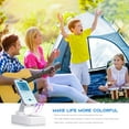 thumbnail image 3 of SOONHUA Cell Phone Stand with Wireless Bluetooth Speaker Compatible with Phone/Samsung/iPad Tablet, Anti-Slip Design Phone Stand with HD Surround Sound for Home, Office, Outdoor, White, 3 of 8