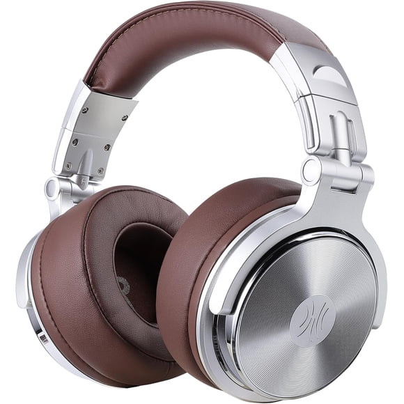 Audifónos supraaurales OneOdio Pro-30 Audífono Over Ear estéreo premium con cable y controlador de 50 mm, plegables y cómodos para grabar podcasts en PC Plata