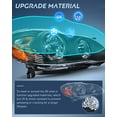 thumbnail image 5 of Nilight Headlight Assembly for 2003 2004 2005 2006 2007 2008 Toyota Corolla Headlamps Replacement Black Housing Amber Reflector Driver and Passenger Side, 5 of 8
