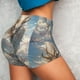 thumbnail image 4 of Fotbe Cool Cloud White Dragon Shorts Sin Costuras – Shorts Deportivos de Cintura Alta para Mujer, Elásticos para Gimnasio, Yoga, Running o Ciclismo-Large, 4 of 8