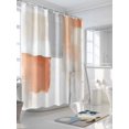 thumbnail image 3 of Orange Grey Oil Painting Shower Curtain, Ombre Watercolor Modern Art Waterproof Shower Curtain Set with 12 Hooks Lightweight Washable Fabric Shower Curtains for Bathroom 36x72 Inches, 3 of 6