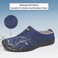 thumbnail image 3 of Winter Slippers for Men Women Warm Slip on House Slippers with Plush Lining Indoor Outdoor Anti-Skid Shoes, 3 of 7