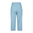 thumbnail image 5 of Women's High Waist Crop Pants Versatile Pull On Trousers for Summer Office Casual and Yoga Wear, 5 of 8