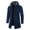 Navy, variant on Odeerbi Trench Coats for Men Mid-length Hooded Jacket Windbreaker Solid Solor 2025 Casual Anoraks Red
