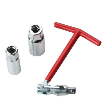 

huntermon T-Bar Handle Spark Plug Removal Tool 16mm 21mm Socket Universal Joint Improved for Spark Plug Isolator Protection Retention;Spark Plug Removal Tool 16mm 21mm Socket Universal Joint Improved