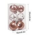 thumbnail image 3 of PPgejGEK 8CM 6PC Christmas Decorations Tree Ball Bauble Hanging Home Party Ornament Decor Glittery Christmas Ball for Festive Tree Decor, 3 of 4