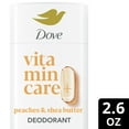 thumbnail image 2 of Dove VitaminCare+ Aluminum Free Deodorant Stick for Women Peaches & Shea Butter, 2.6 oz, 2 of 10