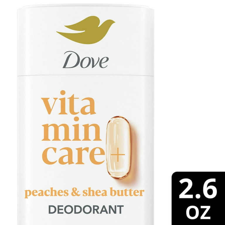 Dove VitaminCare+ Aluminum Free Deodorant Stick for Women Peaches