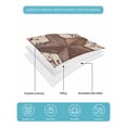 thumbnail image 4 of Quilt King Size Bedding Set, Texas Star Vintage Reversible Summer Quilt 3 Pieces, Brown Retro Art Red Berry Farmhouse Lightweight Bedspreads Coverlets with 2 Pillow Shams for All Seasons, 4 of 5